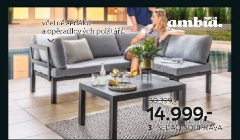 ZAHRADNÍ SEDACÍ SOUPRAVA