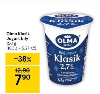 Bílý jogurt Klasik Olma