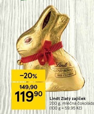 Čokoládový zajíc Lindt