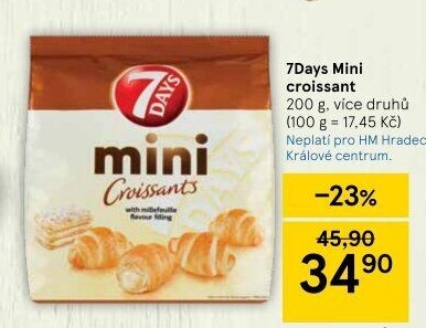 Croissant mini 7 Days