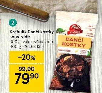 Dančí kostky Sous vide Krahulík