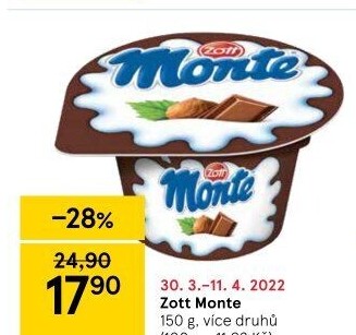 Dezert Monte Zott