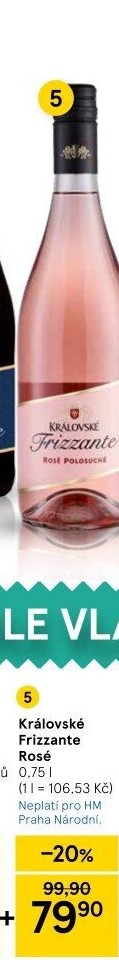 Frizzante Rosé Královské