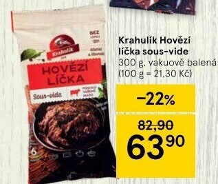 Hovězí líčka Sous vide Krahulík