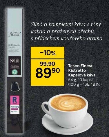 Kapsle kávové Tesco Finest