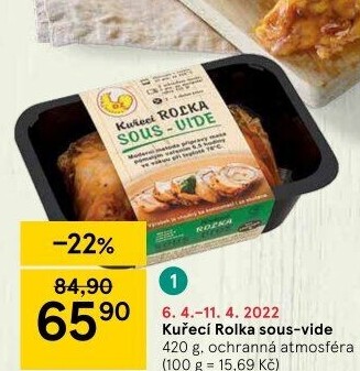 Kuřecí rolka Sous vide DZ Klatovy