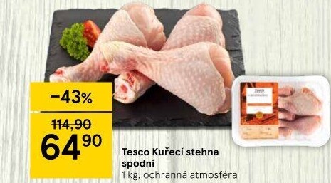 Kuřecí stehna Tesco