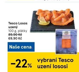Losos uzený Tesco