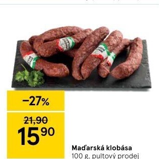 Maďarská klobása Csabahús