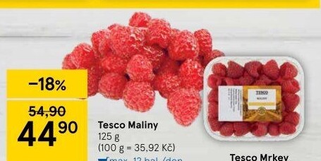 Maliny Tesco