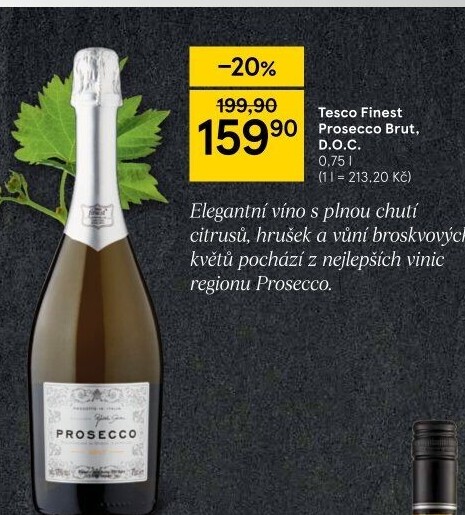 Prosecco brut DOC Tesco finest