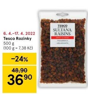 Rozinky Tesco
