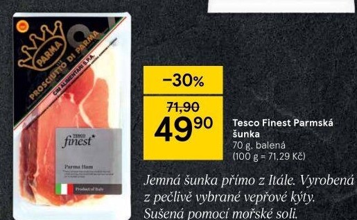 Šunka parmská Tesco Finest