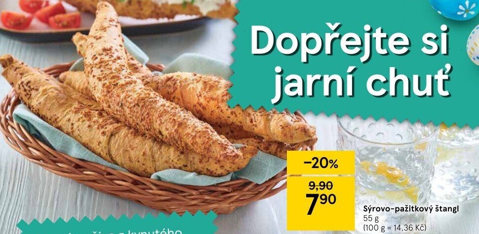 Sýrovo-pažitkový štangl