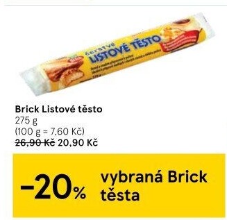 Těsto listové rozválené Brick