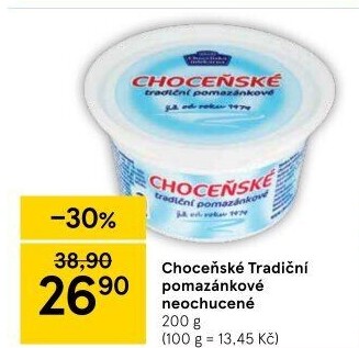 Tradiční pomazánkové Choceňské