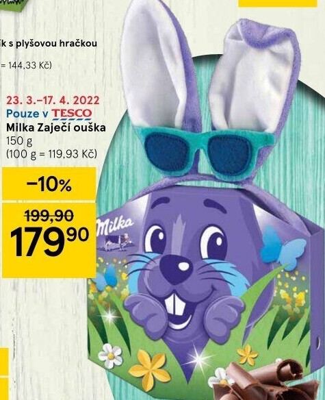 Velikonoční balíček zajíc Milka