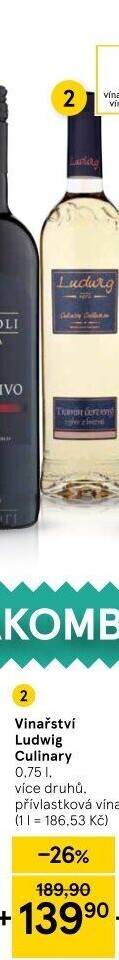 Vína Culinary Collection Vinařství Ludwig - výběr z hroznů