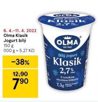 Bílý jogurt Klasik Olma