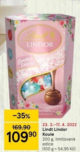 Bonboniéra Pralinky Lindor Lindt
