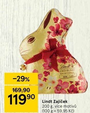 Čokoládový zajíc Lindt