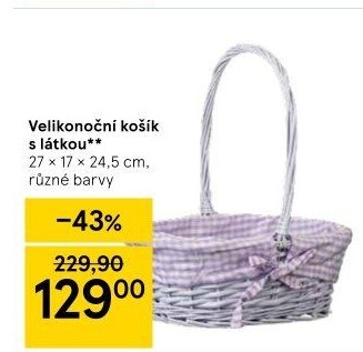 Dekorační košík velikonoční