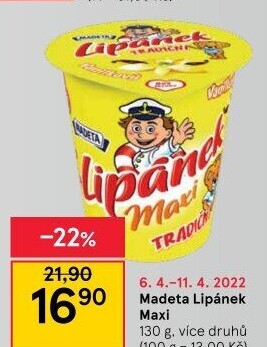 Dezert Lipánek Madeta