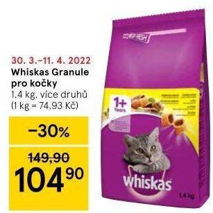 Granule pro kočky Whiskas