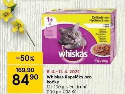 Kapsičky pro kočky Whiskas