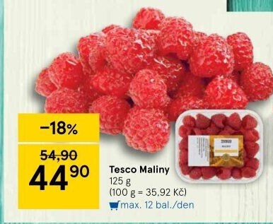 Maliny Tesco