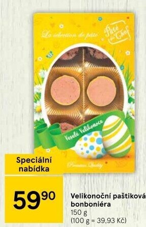 Paštika bonboniéra velikonoční Pâté du Chef