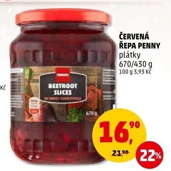 Červená řepa Penny