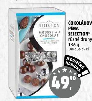 Dezert čokoládová pěna Selection