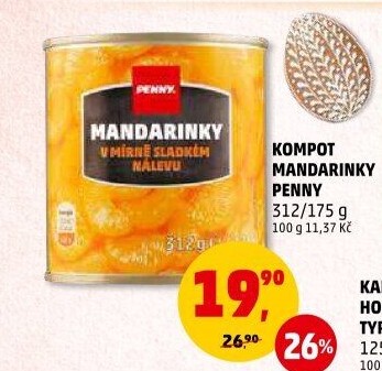 Kompot mandarinky Penny