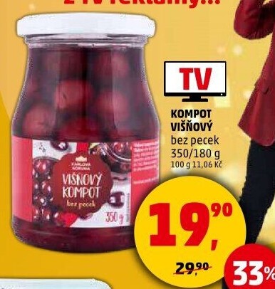 Kompot Višně Karlova Koruna