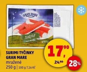 Krabí tyčinky mražené Gran Mare