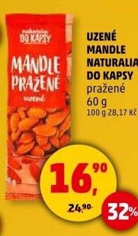 Mandle uzené pražené Naturalia