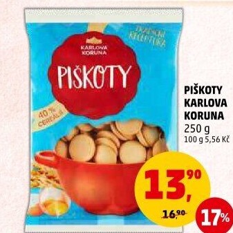 Piškoty Karlova Koruna