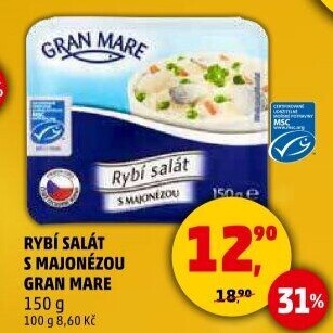 Rybí salát s majonézou Gran Mare