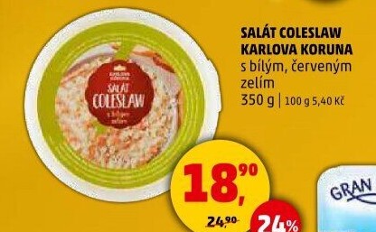 Salát coleslaw Karlova Koruna