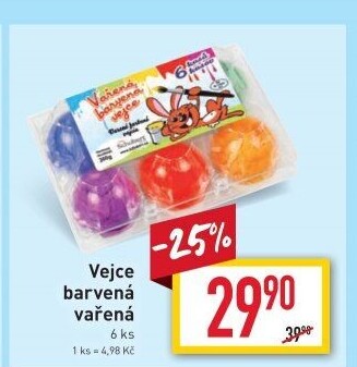 Barvená vařená vejce Schubert