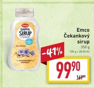 Čekankový sirup Emco