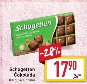 Čokoláda Schogetten Trumpf