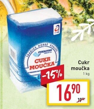 Cukr moučka Cukrovar Vrbátky