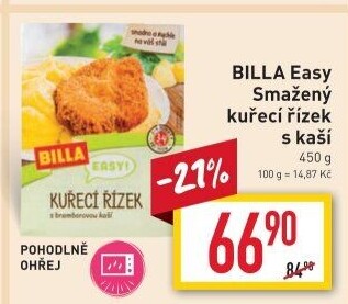 Kuřecí řízek s kaší Easy Billa