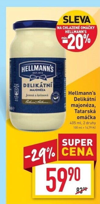 Majonéza delikátní Hellmann'