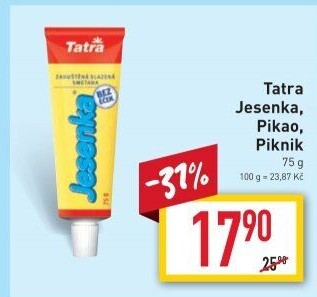 Mléko kondenzované Jesenka Tatra