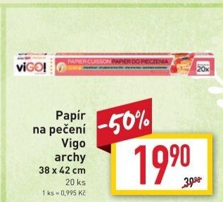 Papír na pečení Vigo