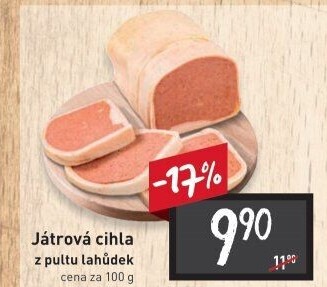 Paštika játrová cihla