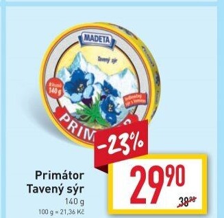 Sýr tavený Primátor Madeta
